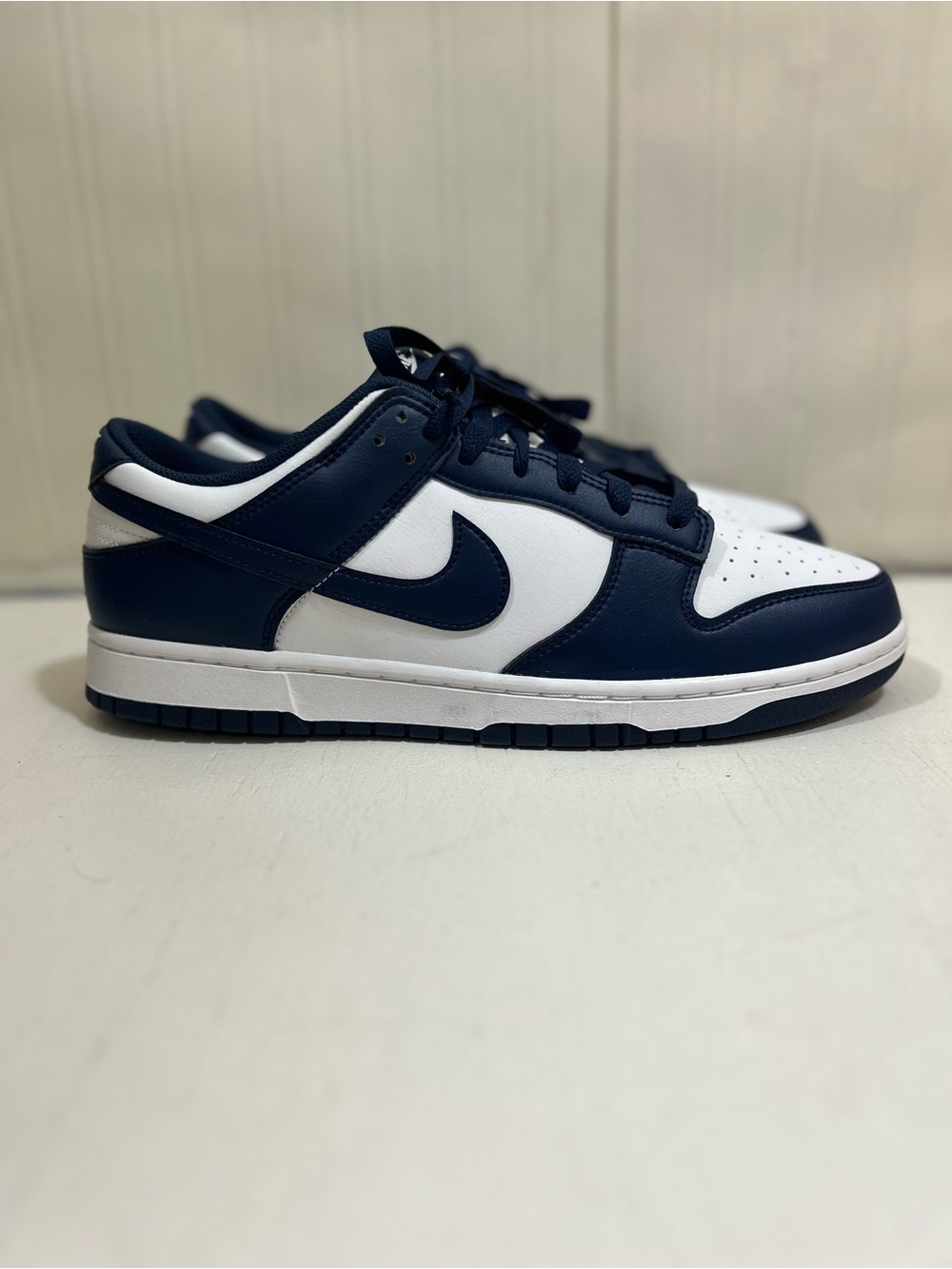 Nike Men’s Low-Top Sneakers in Navy and White